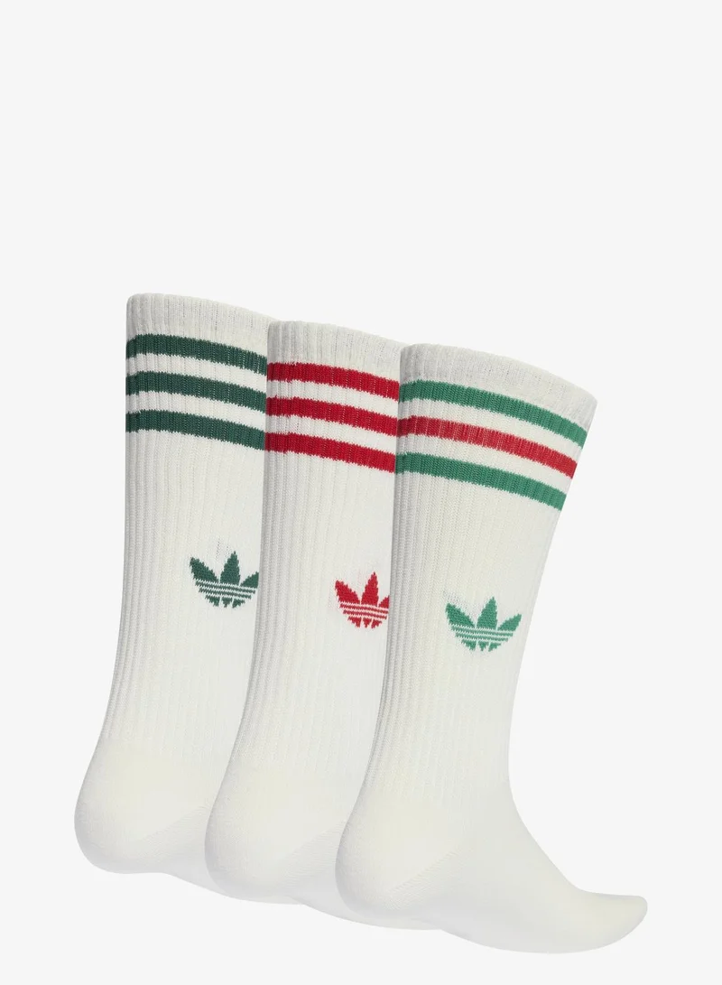 adidas Originals 3-Stripes High Crew Socks 3 Pairs